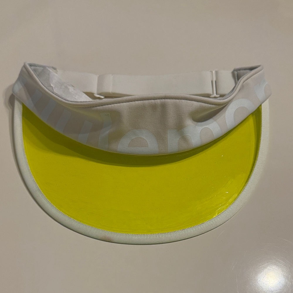 Lululemon Athletica White and Yellow Visor